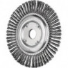 Brosse plate RBG 12506/22.2 PIPE ST 0.50 D. 125 mm épaisseur de fil 0.5 mm acier