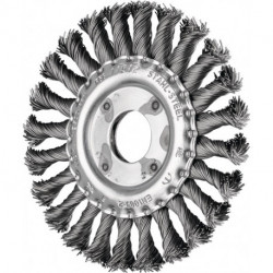 Brosse plate RBG 12512/22.2 ST 0.50 D. 125 mm épaisseur de fil 0.5 mm acier 12 m