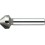 Fraise conique 90°, à chanfreiner et ébavurer, en carbure, Ø nominal : 20,5 mm, Plus petit Ø 3,5 mm, Long. totale 63 mm, queue Ø 10 mm