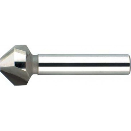 Fraise conique 90°, à chanfreiner et ébavurer, en carbure, Ø nominal : 25,0 mm, Plus petit Ø 3,8 mm, Long. totale 67 mm, queue Ø 10 mm