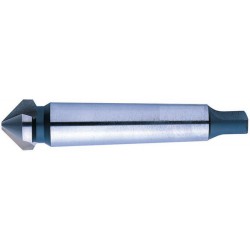 Fraise conique 90°, à chanfreiner et ébavurer, avec queue cône Morse, Ø nominal : 63,0 mm, Plus petit Ø 16,0 mm, Long. totale 180 mm, Queue CM : 4