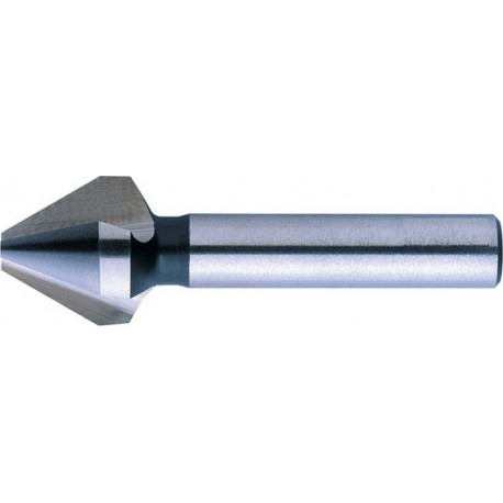 Fraise conique 60°, à chanfreiner et ébavurer, Ø nominal : 12,5 mm, Plus petit Ø 3,3 mm, Long. totale 56 mm, queue Ø 8 mm