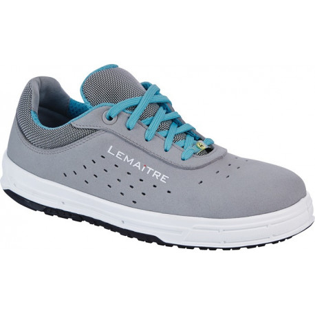 Chaussure de sécurité femme Faye Taille 36 gris S1P SRC ESD EN20345 Microfibre LEMAITRE