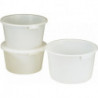 Bac plastique 85l polyéthylène haute densité blanc avec poignées encastrées D.628mm H.385mm CRAEMER