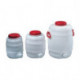 Bidon 10 l PE blanc 1&nbsp;anse de transport D. d'ouverture de remplissage 120 mm GRA