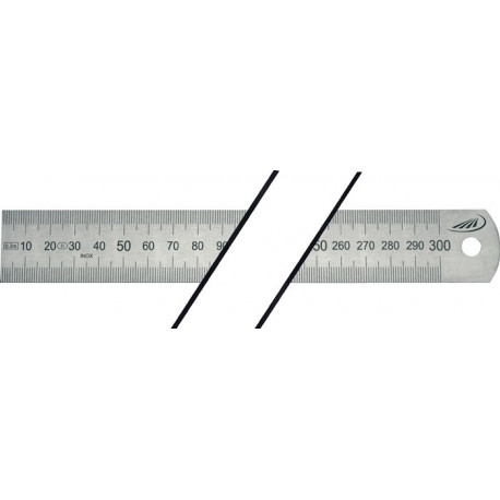 Réglet en acier longueur 1000 mm acier flexible graduation A - mm/mm HELIOS PREISSER