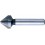 Fraise conique 75°, à chanfreiner et ébavurer, Ø nominal : 6,3 mm, Plus petit Ø 1,6 mm, Long. totale 45 mm, queue Ø 5 mm