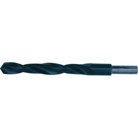 Foret hélicoïdal avec queue cylindrique dégagée, en acier à coupe rapide, type N, DIN 338, surface sans revêtement, Ø h8 : 13,50 mm, Long. totale 160 mm