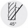 Fraise cylindrique longue, 2 dents, en carbure monobloc pour l'aluminium, Ø d1 - h10 : 18,0 mm, Long. totale l1 92 mm, Long. coupe l2 26 mm