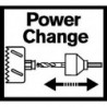Scie trépan Power Change, Ø : 17 mm, Vitesse de rotation tr/mn INOX 250, Vitesse de rotation tr/mn acier 500