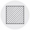 Barreau, DIN 4964, forme B, carré, h x h : 20 x 20 mm, Long. totale 200 mm