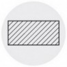 Barreau, DIN4964, forme D, plat, h x l : 20 x 12 mm, Long. totale 160 mm