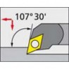 Barre d'alésage ISO 107,5° A..-SDQCR/L, à arrosage interne, Désignation : A20R SDQCR 11, Ø queue - dg7 20 mm, Dimensions Ø min. 26 mm