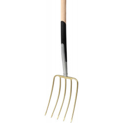 Fourche à compost 210mm 5 dents avec une longueur totale de 1,39 m