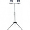 Lampe de travail LED Flare 2x15W trépied argent-anthracite (Par 2)
