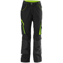Pantalon femme FORTIS 24 noir/vert citron taille 38