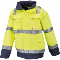 Veste haute visibilité ARTHUR jaune/marine taille M FORTIS