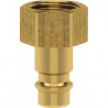 Mamelon enfichable pour raccord NW 72mm Laiton série ES IG G1/2 LÜDECKE