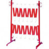 Barrière extensible 40x10m rouge/blanc