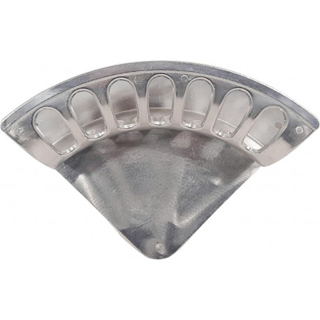 Porte tuyau mural forme A aluminium Taille 1 B188mmxT70mm