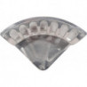 Porte tuyau mural forme A aluminium Taille 1 B188mmxT70mm