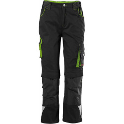 Pantalon enfant FORTIS 24 noir/vert citron Taille 158-164