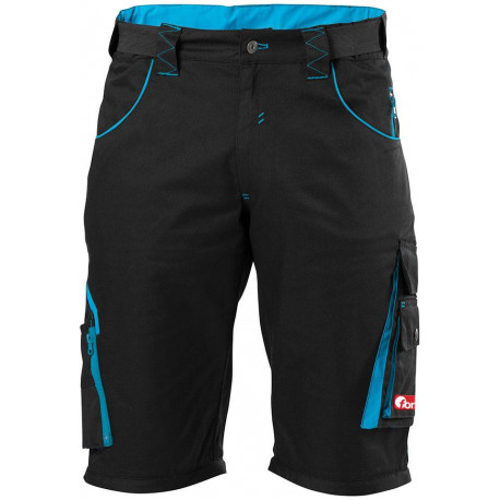 Short homme FORTIS 24 noir/turquoise taille 54