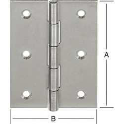 Charnières 60X46 mm acier inoxydable(V2A)
