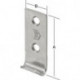 Fermoir 44x18mm droit. Inox V2A (Par 100)