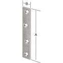 Plaque de connexion 100x15mm acier inoxydable V2A