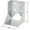 Sabot de poutre Int 80X120 galvanisé.. CE