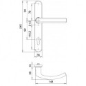 Poignée porte v1/2-Grt..Kronos.8mm.92.PZ.F12 2005/235. F12