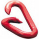 Maillons en acier peints en rouge 6,0 mm (Par 10)