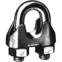 Serre-câble, similaire à DIN 741, acier galvanisé 3mm/M4 1/8 HP (Par 100)