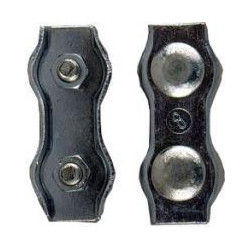 Collier de serrage duplex, acier, électrozingué 2.0mmx30 M4 (Par 50)