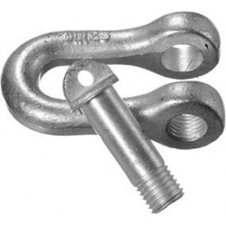 Manille, similaire à DIN 82101, forme A, galvanisée Gr.1.6 HP (Par 12)