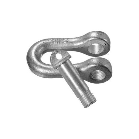 Manille, similaire à DIN 82101, forme A, galvanisée Gr.2 HP (Par 25)