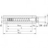Vis d'ancrage MULTI-MONTI-plus SS 7.5x45/10 A4 (Par 25)
