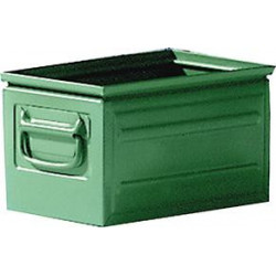 Boîte de transport gerbable acier taille B vert L200xP350x200 mm