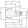 Mandrin à pince DIN69871ADB SK40-160 CP16FAHRION