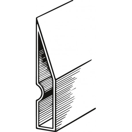 Règle alu Trapèze 97 x 18 mm - 1.8 m TOP qualité FORTIS