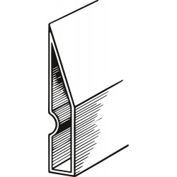 Règle alu Trapèze 97 x 18 mm - 2 m TOP qualité FORTIS