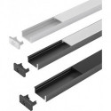 Profil ChannelLine D 10er Set L3m.Alu/couvercle klar