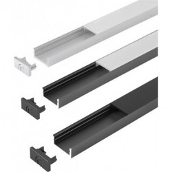 Profil ChannelLine D Profil opalL3m Alu-+ profil de couverture