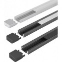 ChannelLine G1 black.darkL3m Alu- + profil de recouvrement