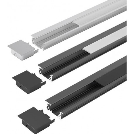 Profil ChannelLine G2 black.opalL2m Alu-+ profil de couverture