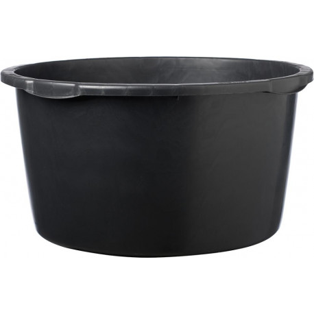 Seau à mortier 65L noir rond. Échelle L