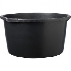 Seau à mortier 90L noir rond. Échelle L