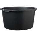 Seau à mortier 45L noir rond. Échelle L