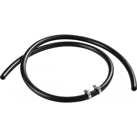 Tuyau de rechange D 10x3 avec colliers de serrage longueur 1.5&nbsp;m noir MESTO 